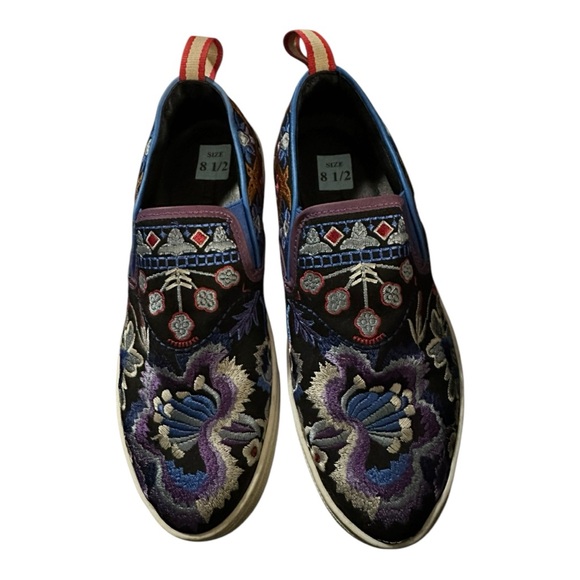 Johnny Was Embroidered Slip On Shoes - Picture 1 of 3